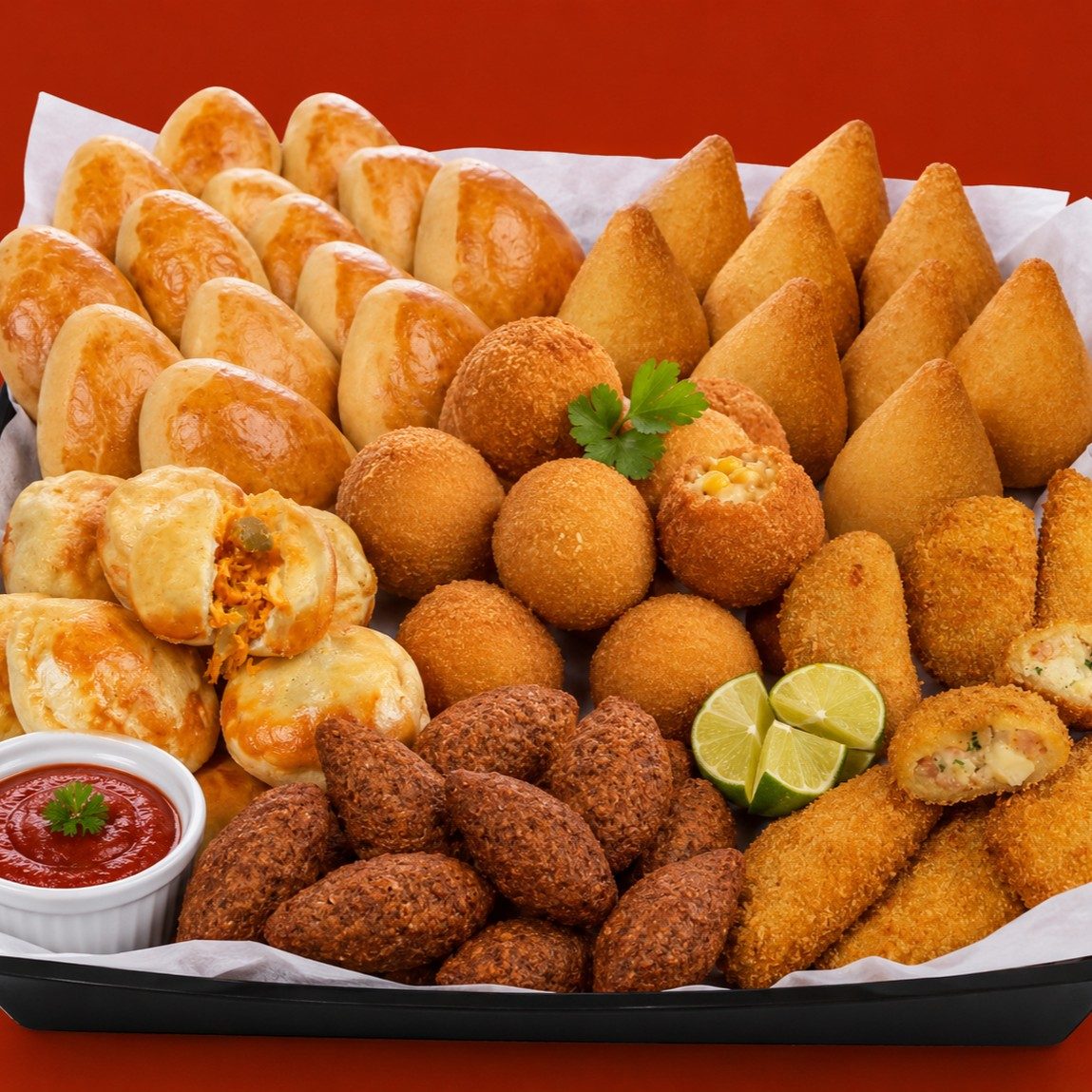 Salgados Artesanais / Handmade Appetizers.